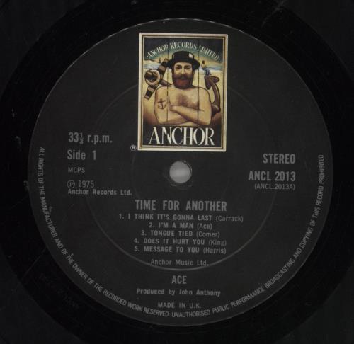 Ace Time For Another vinyl LP album (LP record) UK A.ELPTI778073