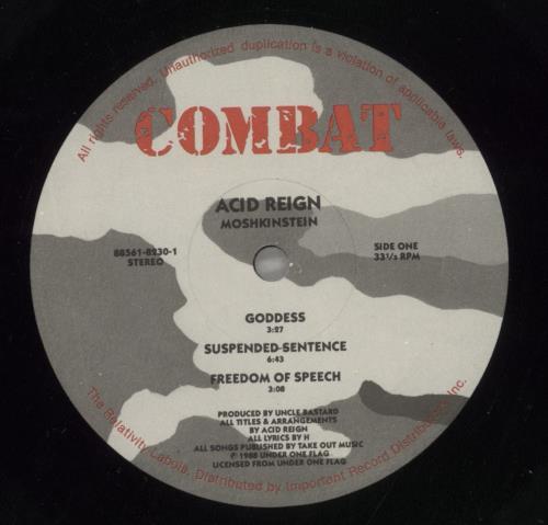 Acid Reign Moshkinstein vinyl LP album (LP record) US AR8LPMO887298