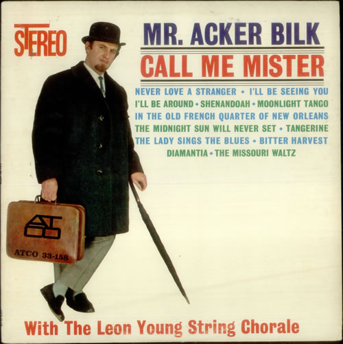 Acker Bilk Call Me Mister vinyl LP album (LP record) US AKBLPCA548759