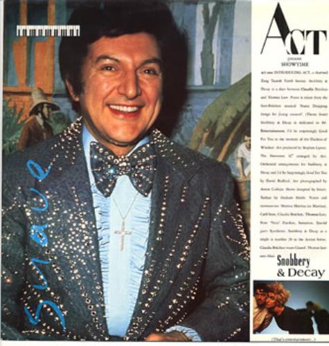 Act (Propaganda) Snobbery & Decay 12" vinyl single (12 inch record / Maxi-single) UK ACT12SN03888