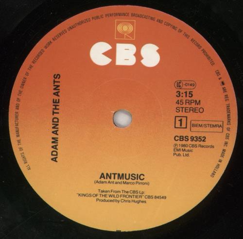 Adam & The Ants Antmusic 7" vinyl single (7 inch record / 45) Dutch ANT07AN882290