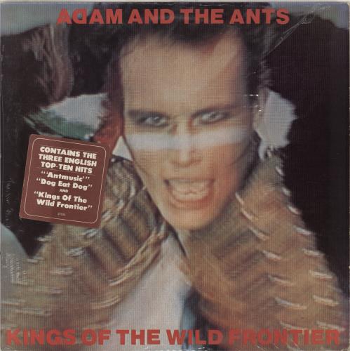 Adam & The Ants Kings Of The Wild Frontier + Hype Stickered Shrinkwrap vinyl LP album (LP record) US ANTLPKI765743