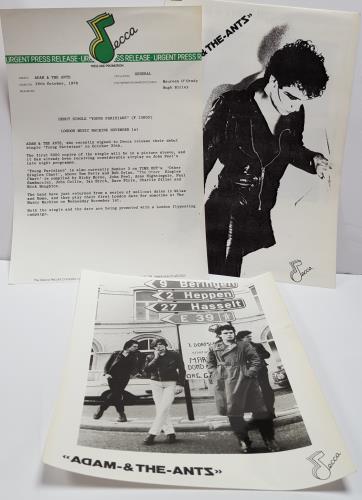 Adam & The Ants Young Parisians media press kit UK ANTKIYO651474
