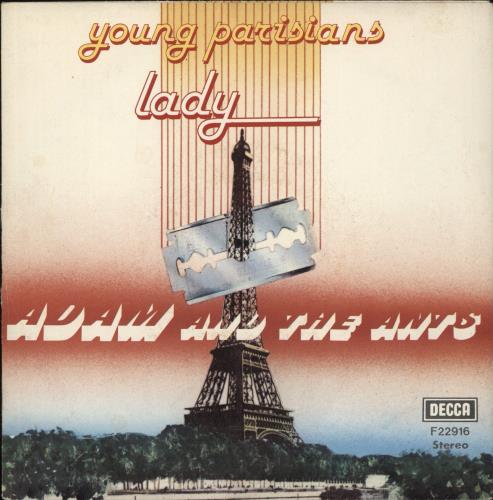 Adam & The Ants Young Parisians 7" vinyl single (7 inch record / 45) Italian ANT07YO881883