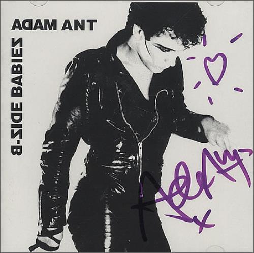 Adam Ant B-Side Babies + Screen Saver Floppy - Autographed CD album (CDLP) US A~ACDBS366152
