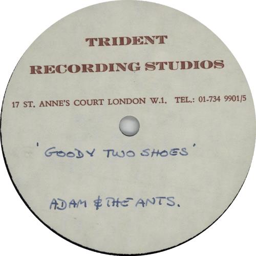 Adam Ant Goody Two Shoes acetate UK A~AATGO645174