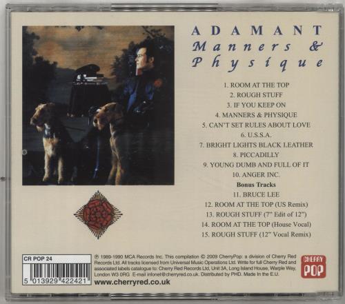 Adam Ant Manners And Physique CD album (CDLP) UK A~ACDMA475194