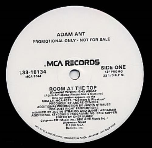 Adam Ant Room At The Top 12" vinyl single (12 inch record / Maxi-single) US A~A12RO27579