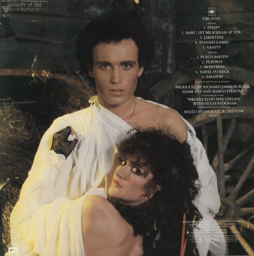 Adam Ant Strip - Promo Stamped vinyl LP album (LP record) UK A~ALPST737574