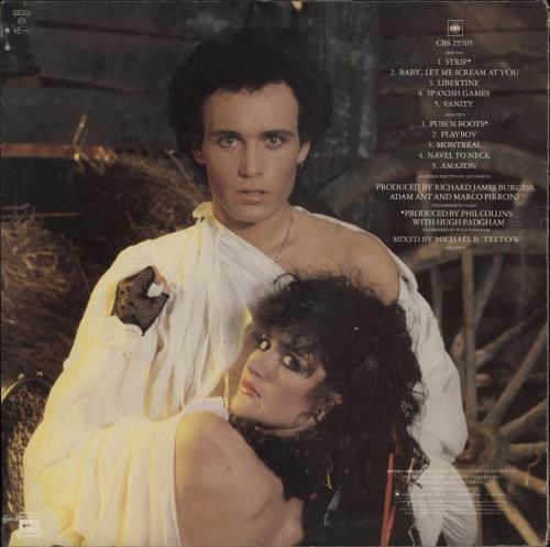 Adam Ant Strip vinyl LP album (LP record) UK A~ALPST76533