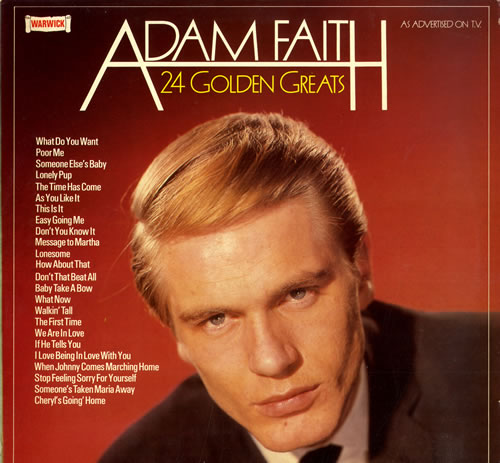 Adam Faith 24 Golden Greats vinyl LP album (LP record) UK ADFLPGO552972
