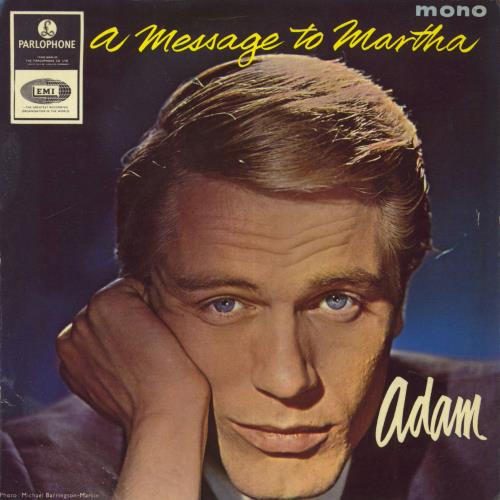 Adam Faith A Message To Martha From Adam 7" vinyl single (7 inch record / 45) UK ADF07AM808166