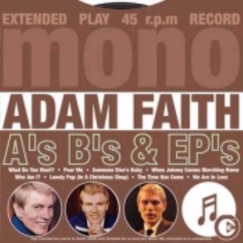 Adam Faith A's B's & EP's CD album (CDLP) UK ADFCDAS245091