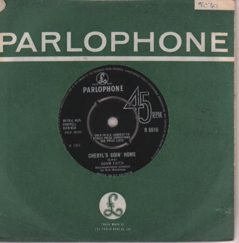 Adam Faith Cheryl's Goin' Home 7" vinyl single (7 inch record / 45) UK ADF07CH652632