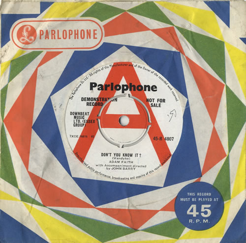Adam Faith Don't You Know It? 7" vinyl single (7 inch record / 45) UK ADF07DO477906