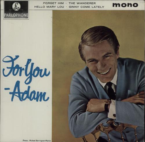Adam Faith For You - Adam - VG 7" vinyl single (7 inch record / 45) UK ADF07FO679647