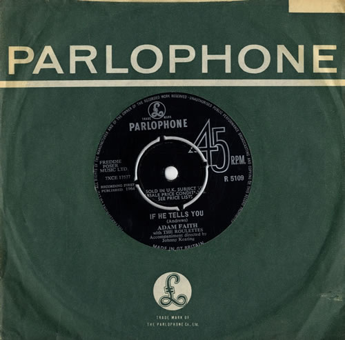 Adam Faith If He Tells You 7" vinyl single (7 inch record / 45) UK ADF07IF270015
