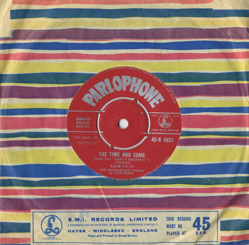 Adam Faith The Time Has Come 7" vinyl single (7 inch record / 45) UK ADF07TH294760