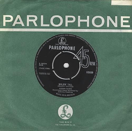 Adam Faith Walkin' Tall 7" vinyl single (7 inch record / 45) UK ADF07WA377112