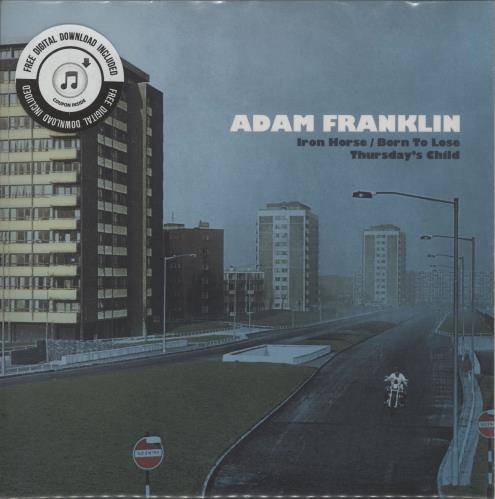 Adam Franklin Iron Horse / Born To Lose - RSD17 - Blue Vinyl 7" vinyl single (7 inch record / 45) UK 2MF07IR764665