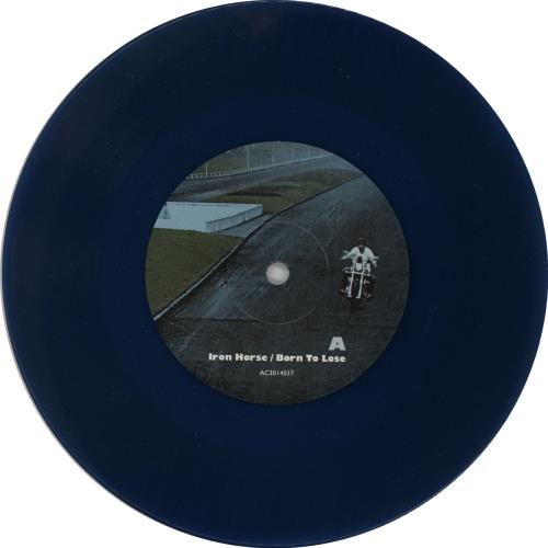 Adam Franklin Iron Horse / Born To Lose - RSD17 - Blue Vinyl 7" vinyl single (7 inch record / 45) UK 2MF07IR764665