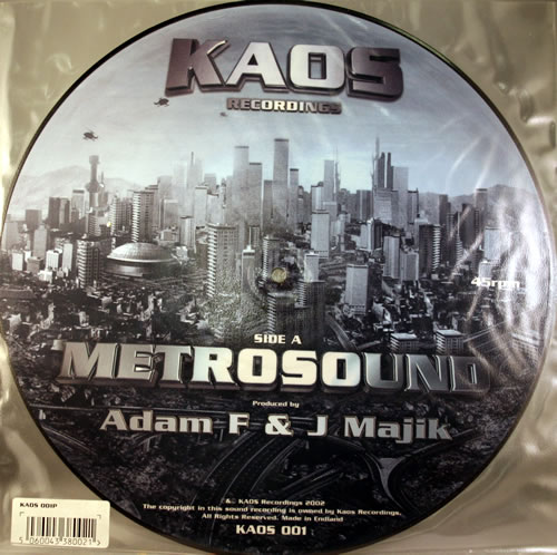 Adam F Metrosound picture disc LP (vinyl picture disc album) UK A.FPDME560173
