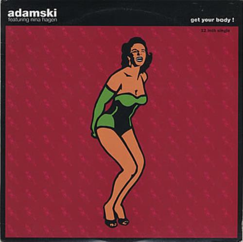 Adamski Get Your Body - gold stamped 12" vinyl single (12 inch record / Maxi-single) US SKI12GE04988