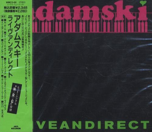 Adamski Live And Direct CD album (CDLP) Japanese SKICDLI441741