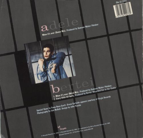 Adele Bertei When It's Over 12" vinyl single (12 inch record / Maxi-single) UK AYZ12WH286918