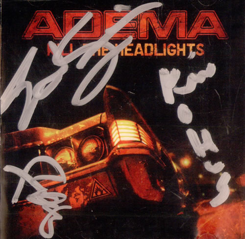 Adema Kill The Headlights - Autographed CD album (CDLP) US A.DCDKI499152