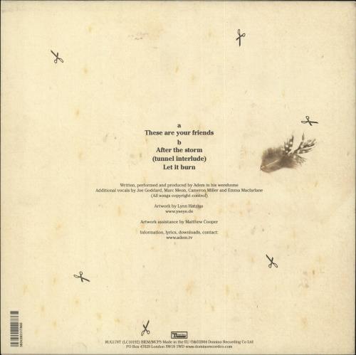 Adem These Are Your Friends 10" vinyl single (10 inch record) UK AD110TH709093