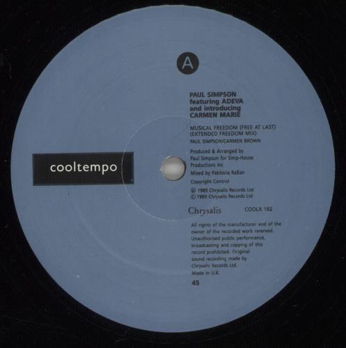 Adeva Musical Freedom (Free At Last) 12" vinyl single (12 inch record / Maxi-single) UK ADV12MU431828