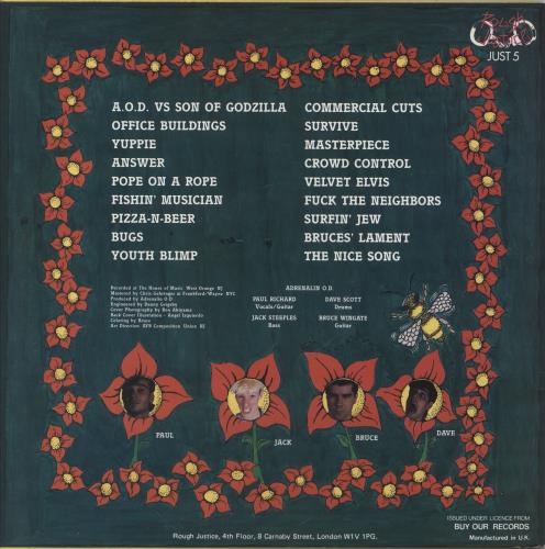 Adrenalin O.D Humungousfungusamongus vinyl LP album (LP record) UK A9SLPHU862590