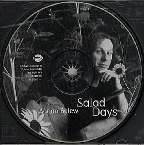 Adrian Belew Salad Days CD album (CDLP) US BEWCDSA348732