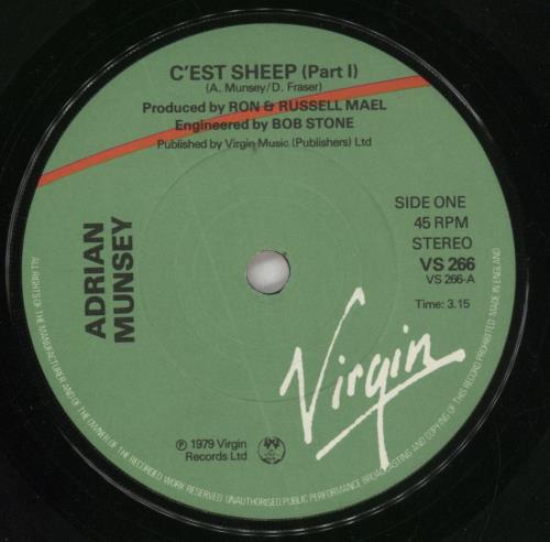 Adrian Munsey C'est Sheep 7" vinyl single (7 inch record / 45) UK 7V307CE858022
