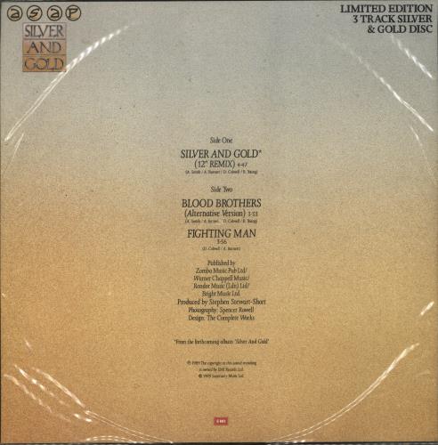 Adrian Smith And Project Silver & Gold - coloured vinyl 12" vinyl single (12 inch record / Maxi-single) UK ASP12SI172361