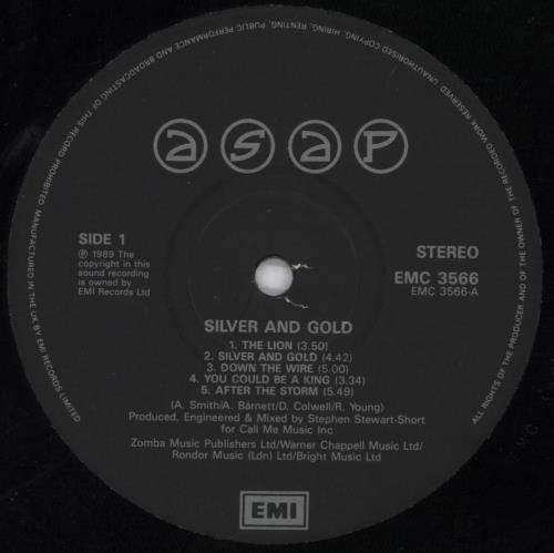 Adrian Smith And Project Silver And Gold - EX vinyl LP album (LP record) UK ASPLPSI642062