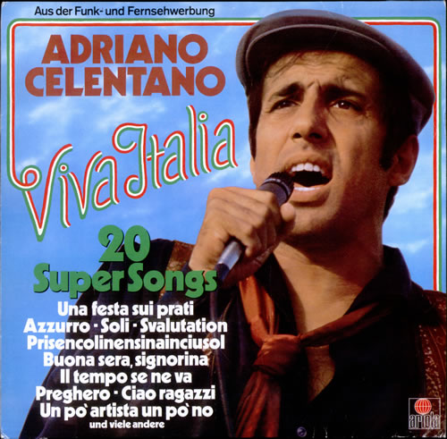Adriano Celentano Viva Italia vinyl LP album (LP record) German ADCLPVI508076