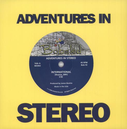 Adventures In Stereo International - White Vinyl 7" vinyl single (7 inch record / 45) US I.S07IN749059