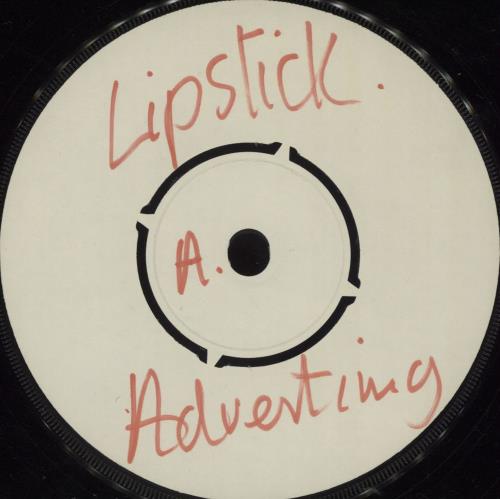 Advertising Lipstick - White Label 7" vinyl single (7 inch record / 45) UK A9007LI678784