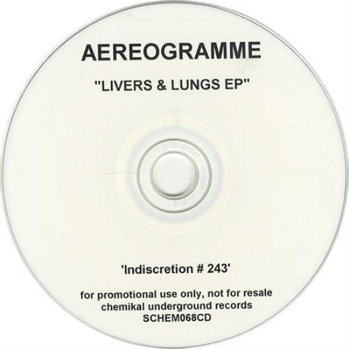 Aereogramme Livers & Lungs E.P. CD-R acetate UK AEGCRLI271531