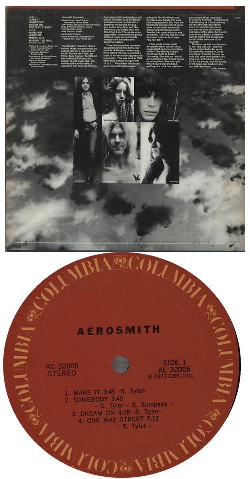 Aerosmith Aerosmith - 1st VG vinyl LP album (LP record) US AERLPAE581256