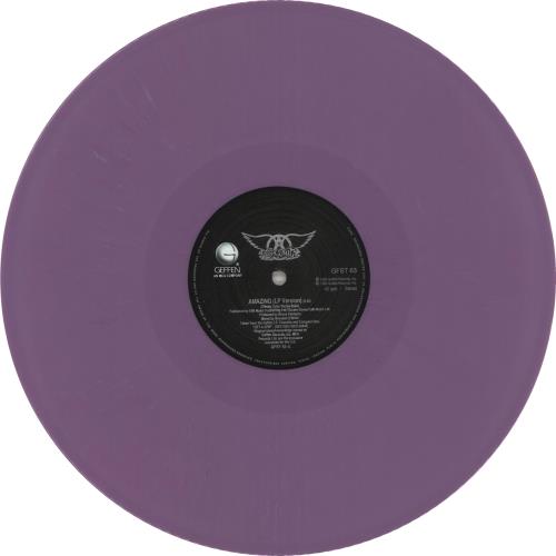 Aerosmith Amazing - Purple Vinyl - EX 12" vinyl single (12 inch record / Maxi-single) UK AER12AM718959
