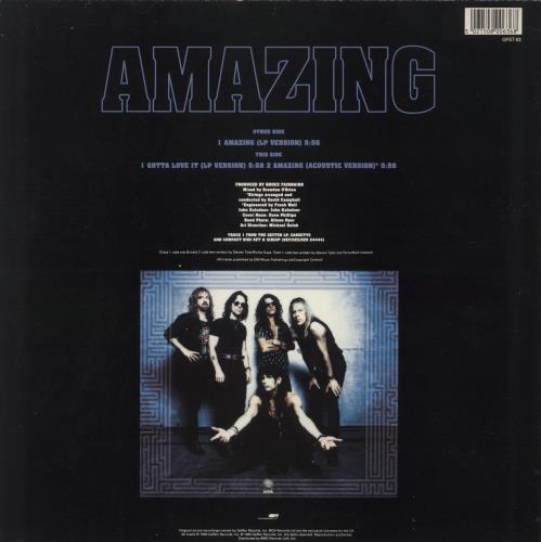 Aerosmith Amazing - Purple Vinyl - VG 12" vinyl single (12 inch record / Maxi-single) UK AER12AM887972