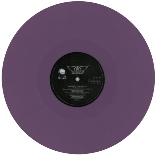Aerosmith Amazing - Purple Vinyl 12" vinyl single (12 inch record / Maxi-single) UK AER12AM27487