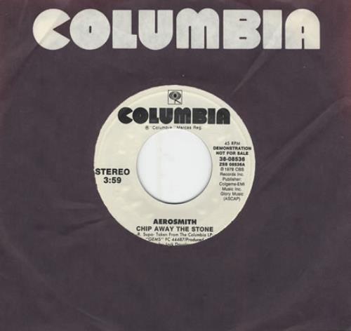 Aerosmith Chip Away The Stone 7" vinyl single (7 inch record / 45) US AER07CH00808