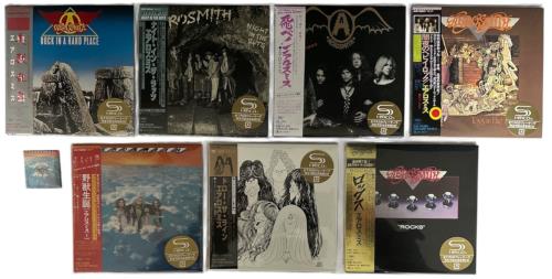 Aerosmith Columbia Years 1973-1982 | SHM-CD Japanese 7-Album Bundle + Poster, Badge & Folder SHM CD Japanese AERHMCO879421