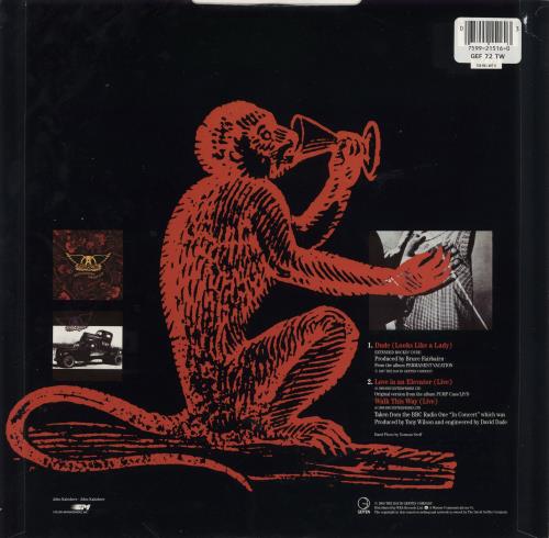 Aerosmith Dude 12" vinyl single (12 inch record / Maxi-single) UK AER12DU779338