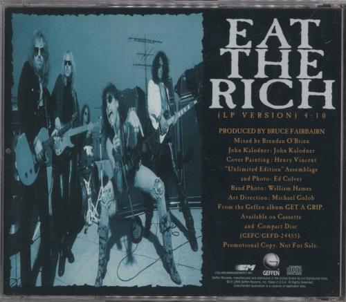 Aerosmith Eat The Rich CD single (CD5 / 5") US AERC5EA18774