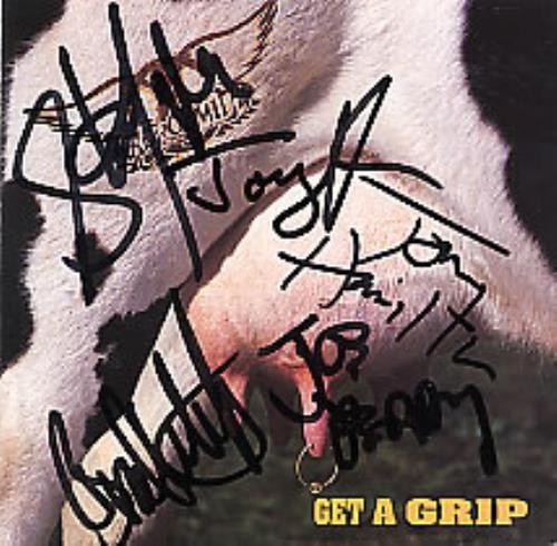Aerosmith Get A Grip - Autographed CD album (CDLP) US AERCDGE279864